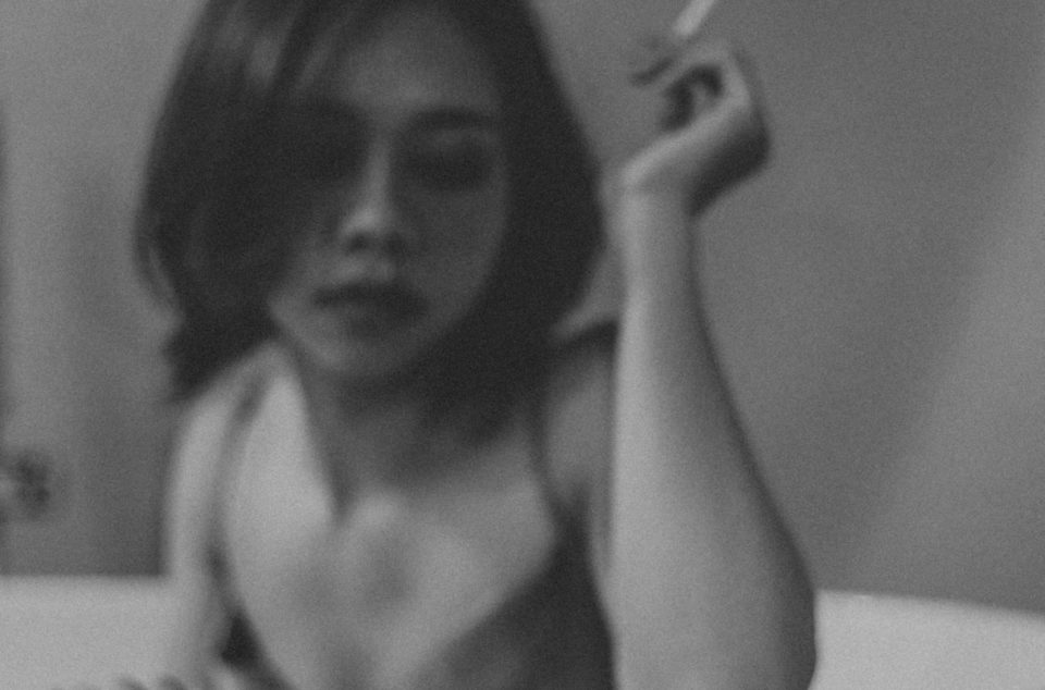 satin long dress bw-min